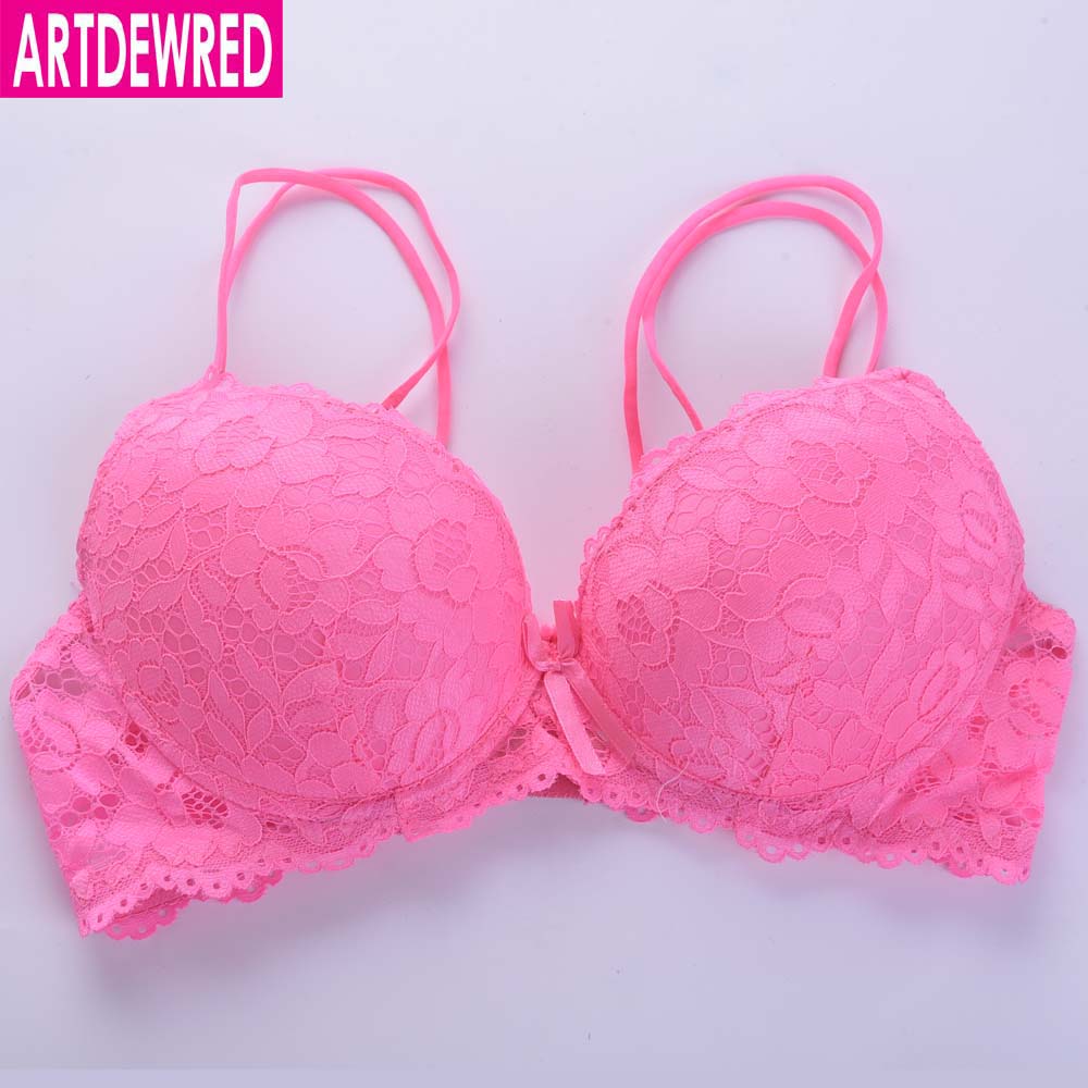 ARTDEWRED Brand Women Lace Push Up Bra Top Cups Clothing Lingerie Sexy Plus Size Bra Crossover design sujetador 36 38 40 42 44