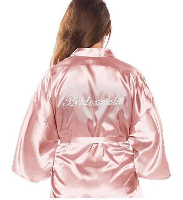 Robe Wedding Bride Women Sleepwear nightwear White Bridal Dress Bathrobe Night dress Home Gown Sleepwear Nightgown Dressing Gow